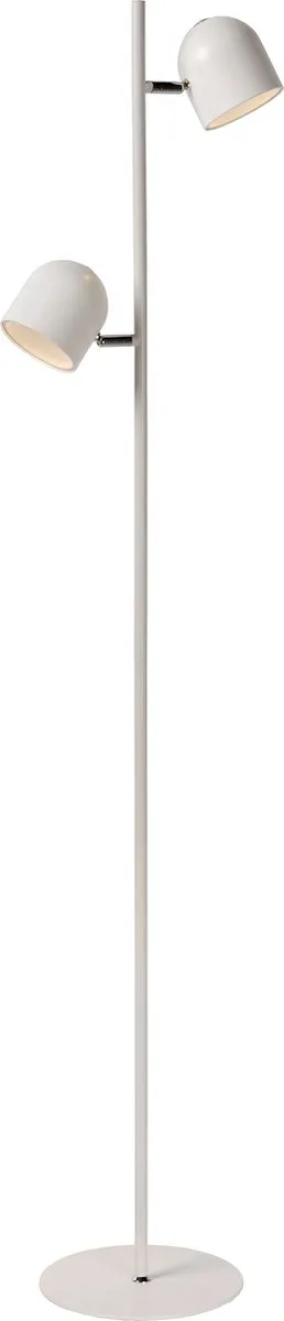 SKANSKA - Vloerlamp - LED 3 StepDim - 2x5W 3000K de Lucide en Blanc – photo produit