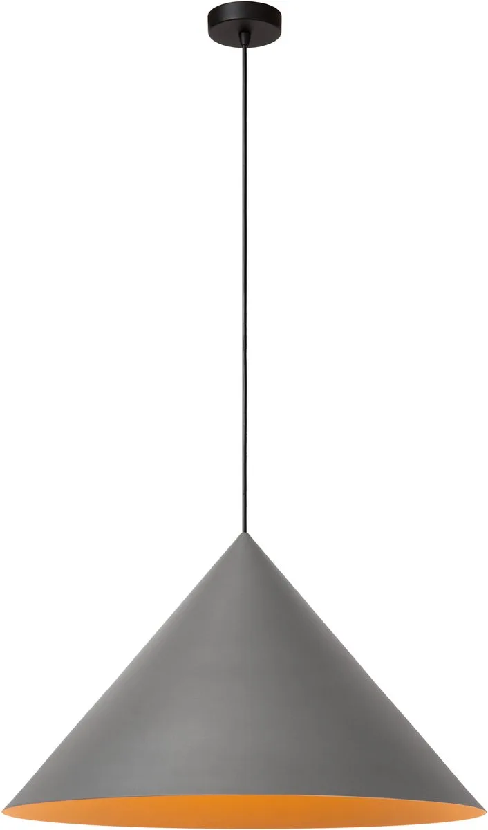 SPITZE - Hanglamp - Ø 60 cm - 1xE27 - Vibes von Lucide in Grau – Produktfoto
