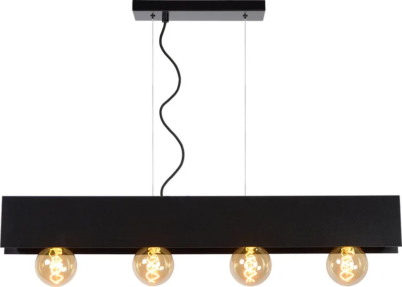 SURTUS - Hanglamp - 4xE27 fra Lucide i Sort – produktbillede