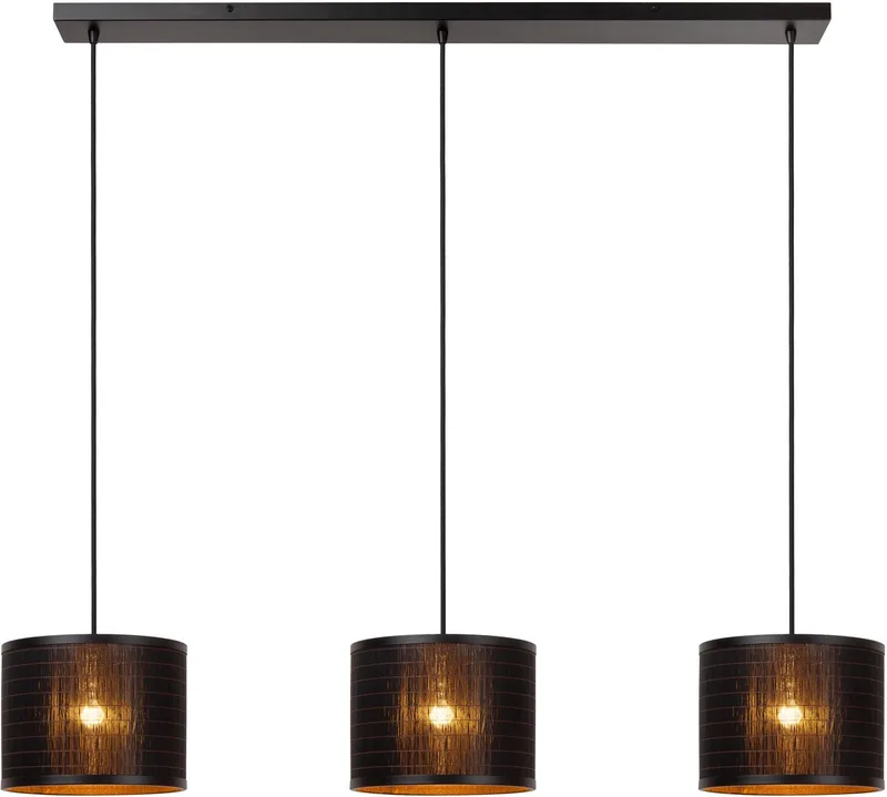 TAGALOG - Hanglamp - Ø 40 cm - 3xE27 - Essential - Japandi de Lucide en Noir – photo produit