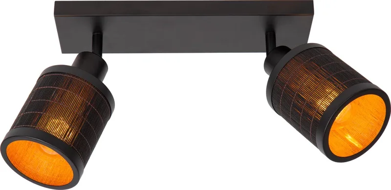 TAGALOG - Plafondspot (Plafondlamp) - 2xE27 - Japandi by Lucide in Black – product photo