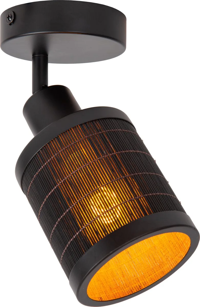 TAGALOG - Plafondspot (Plafondlamp) - Ø 10 cm - 1xE27 - Japandi de Lucide en Noir – photo produit