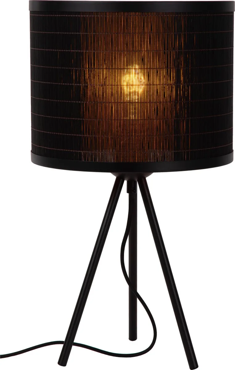 TAGALOG - Tafellamp - Ø 26 cm - 1xE27 - Japandi de Lucide en Noir – photo produit