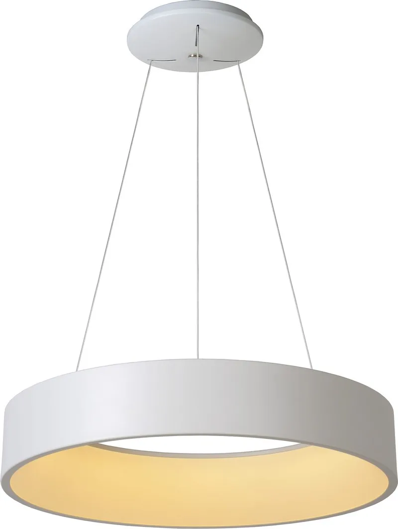TALOWE LED - Hanglamp - Ø 60 cm - LED Dimbaar - 1x39W 3000K de Lucide en Blanc – photo produit