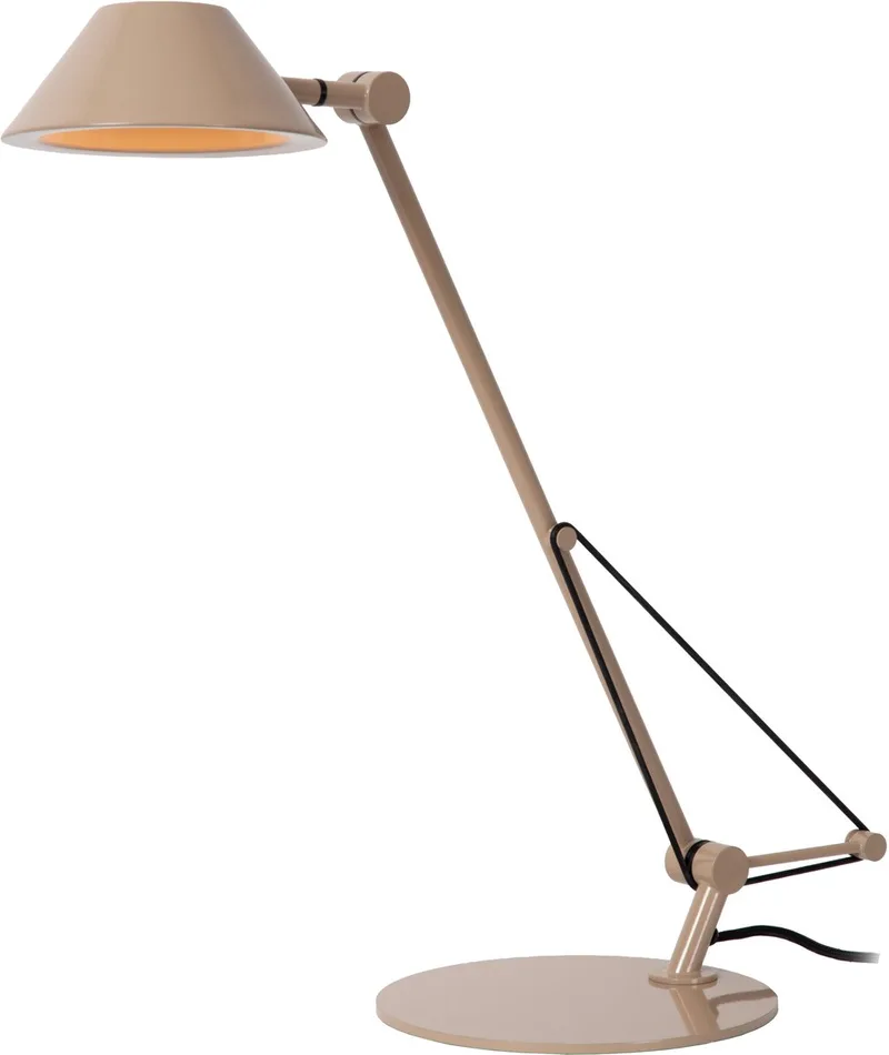 TERRY - Bureaulamp - LED - 1x8W 3000K - Vibes de Lucide en Taupe – photo produit
