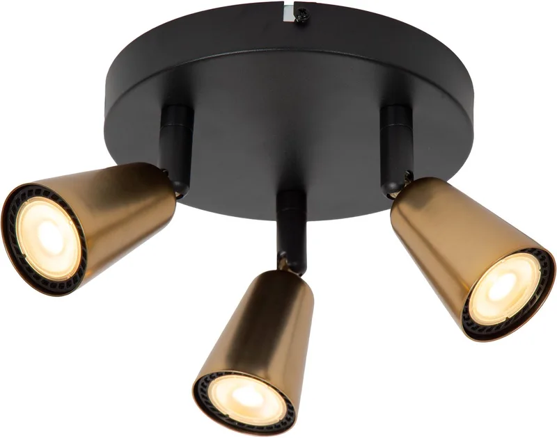 TIANA - Plafondspot (Plafondlamp) - 3xGU10 (MR16) - Essential de Lucide en Champagne kleur – photo produit