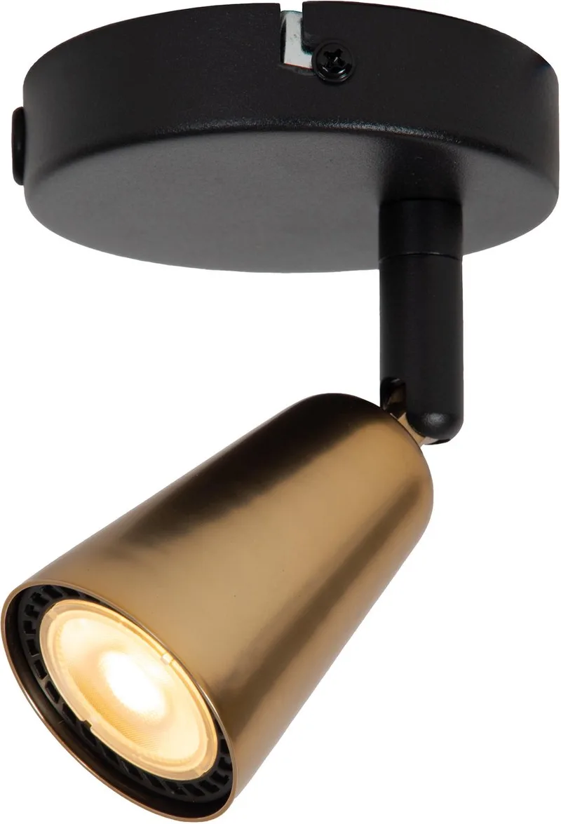 TIANA - Wandspot / Wandlamp - 1xGU10 (MR16) - Wandlicht of plafonnière - Essential van Lucide in Champagne kleur – productfoto