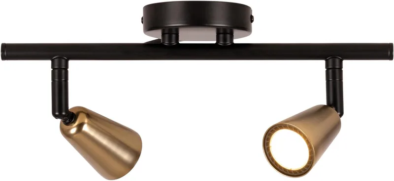 TIANA - Wandspot / Wandlamp - 2xGU10 (MR16) - Essential fra Lucide i Champagne kleur – produktbillede