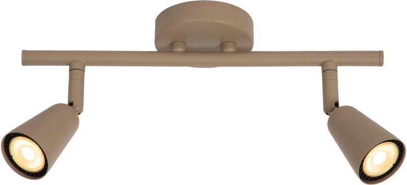 TIANA - Wandspot / Wandlamp - 2xGU10 (MR16) - Essential de Lucide en Taupe – photo produit