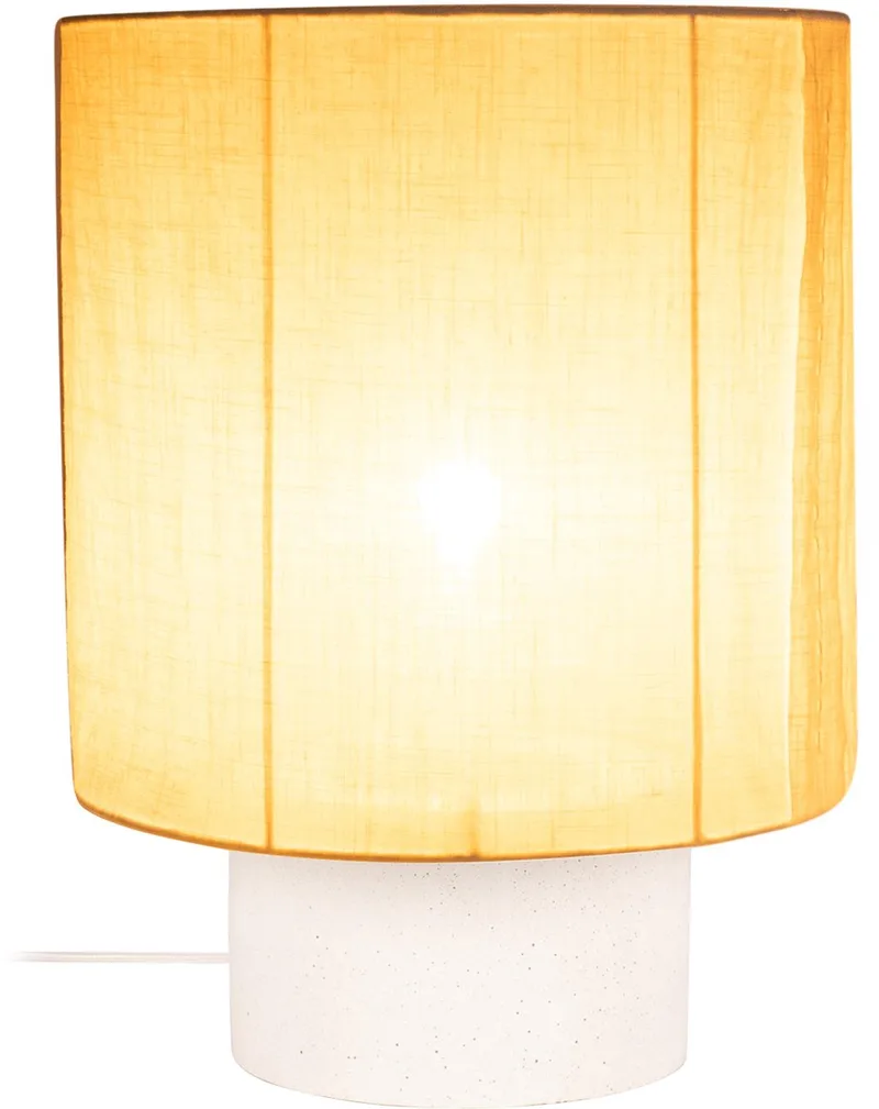 TISSAJA - Tafellamp - Ø 30 cm - 1xE27 - Essential von Lucide in Weiß – Produktfoto