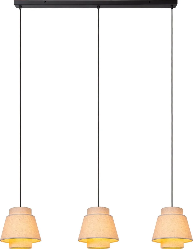 TRIBUTE - Hanglamp - 3xE27 - Japandi by Lucide in Beige – product photo