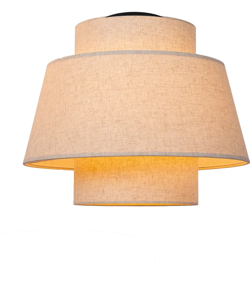 TRIBUTE - Plafonnière (Plafondlamp) - Ø 40 cm - 1xE27 - Japandi de Lucide en Beige – photo produit