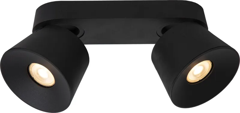 TRIGONO - Plafondspot (Plafondlamp) - 2xGU10 (MR16) by Lucide in Black – product photo