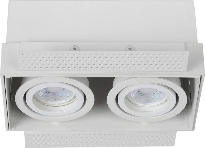 TRIMLESS - Inbouwspot - 2xGU10 de Lucide en Blanc – photo produit