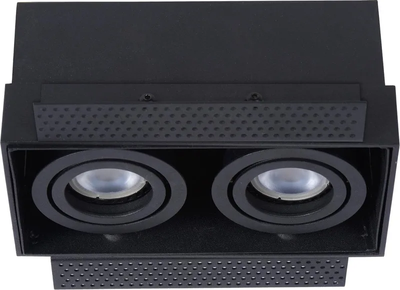 TRIMLESS - Inbouwspot - 2xGU10 fra Lucide i Sort – produktbillede