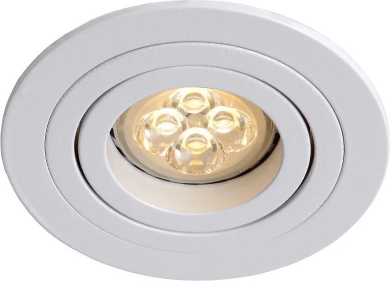 TUBE - Inbouwspot - Ø 9,2 cm - 1xGU10 de Lucide en Blanc – photo produit