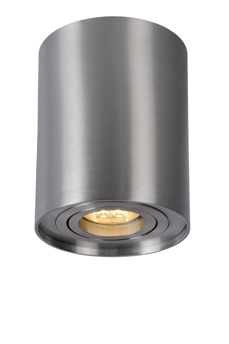 TUBE - Plafondspot - Ø 9,6 cm - 1xGU10 - Mat chroom von Lucide – Produktfoto