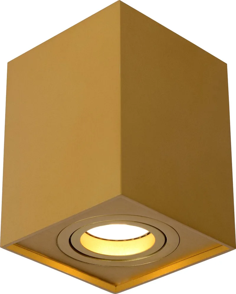 TUBE - Plafondspot (Plafondlamp) - 1xGU10 (MR16) - Mat Goud / Messing de Lucide en Mat Goud, Laiton – photo produit