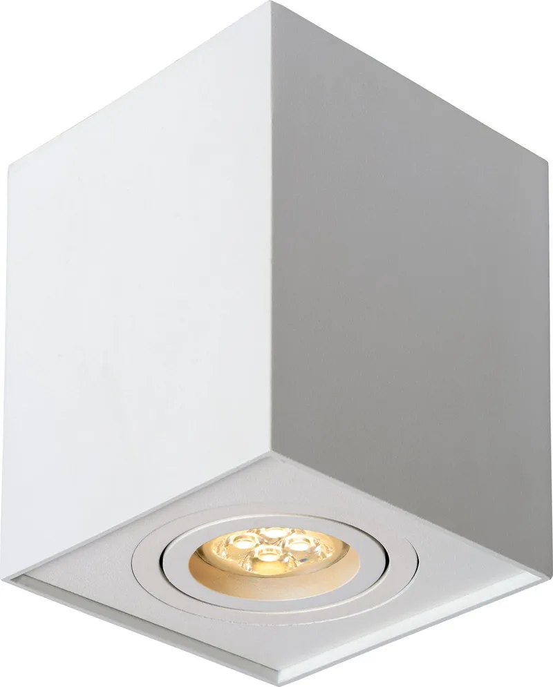 TUBE - Plafondspot (Plafondlamp) - 1xGU10 (MR16) de Lucide en Blanc – photo produit