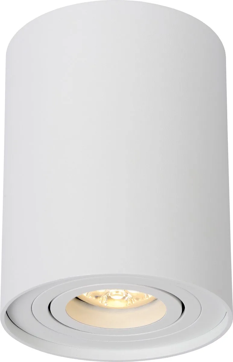 TUBE - Plafondspot (Plafondlamp) - Ø 9,6 cm - 1xGU10 (MR16) från Lucide i Vit – produktbild