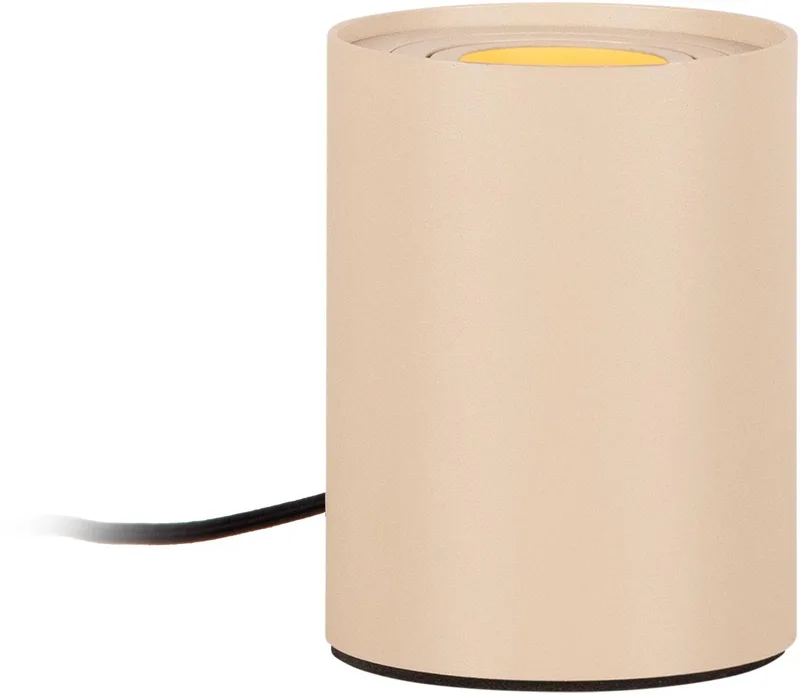 TUBE - Tafellamp - Ø 9,6 cm - LED 3 StepDim - GU10 (MR16) - 1x5W 2700K von Lucide in Taupe – Produktfoto