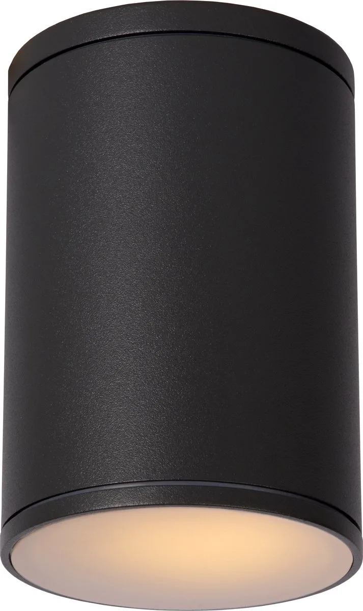 TUBIX - Plafondspot (Plafondlamp) Binnen/Buiten - Ø 10,8 cm - 1xE27 - IP54 by Lucide in Anthracite – product photo