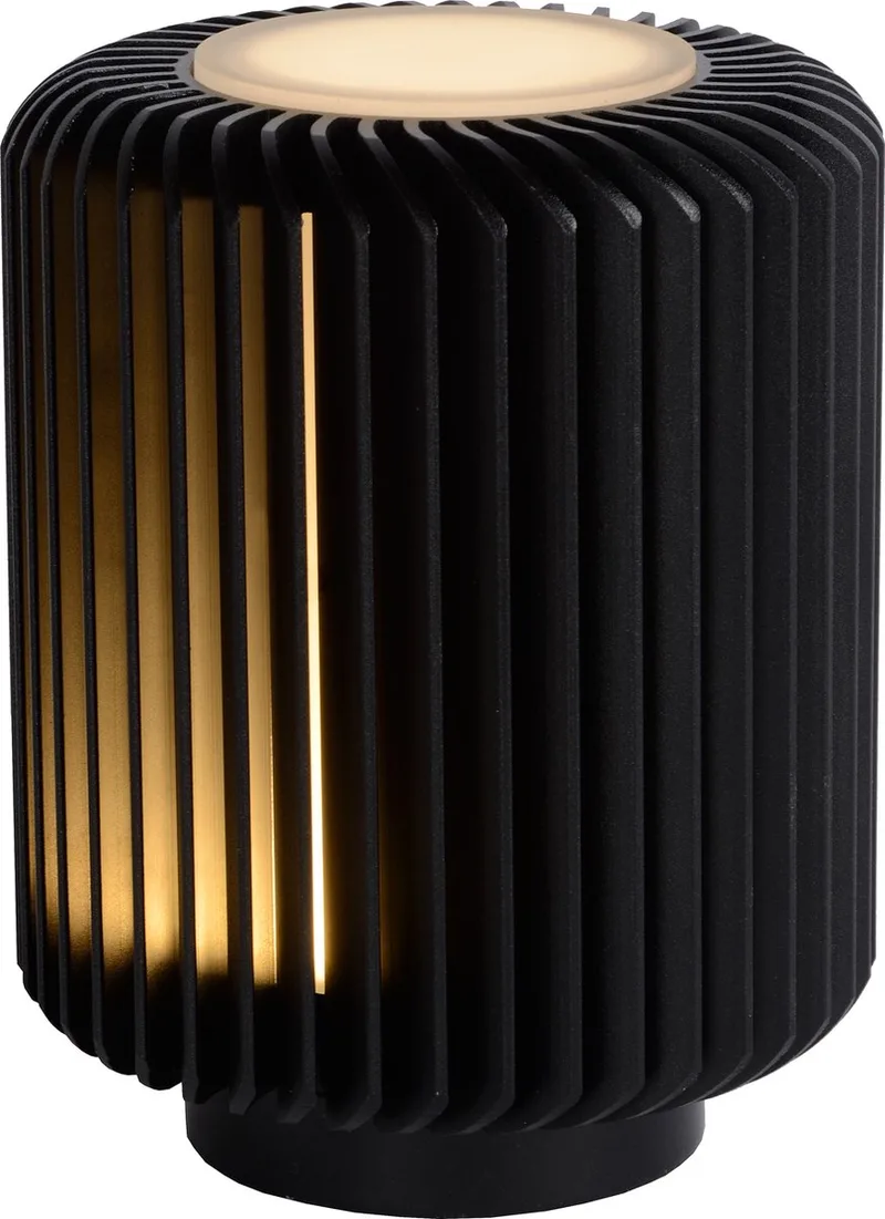 TURBIN - Tafellamp - Ø 10,6 cm - LED - 1x5W 3000K de Lucide en Noir – photo produit