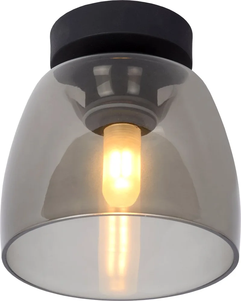 TYLER - Plafonnière (Plafondlamp) Badkamer - Ø 16,1 cm - 1xG9 - IP44 by Lucide in Black – product photo