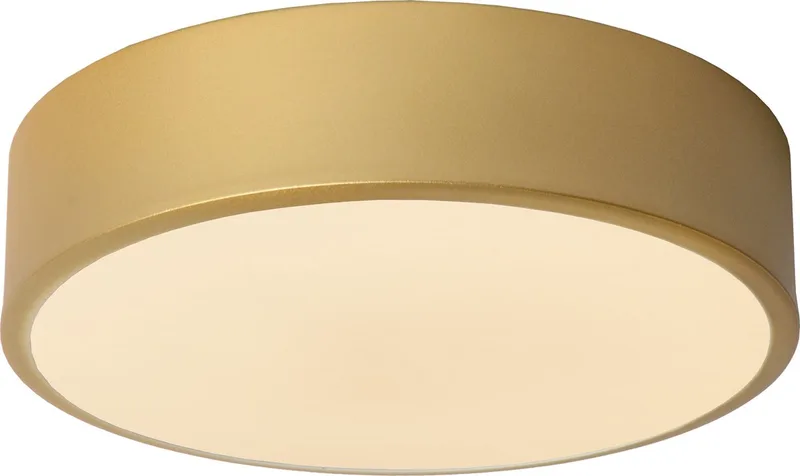 UNAR - Plafonnière (Plafondlamp) - Ø 20 cm - LED 3 StepDim (Memory) - 1x12W 2700K - Mat Goud / Messing van Lucide in Mat Goud, Messing – productfoto