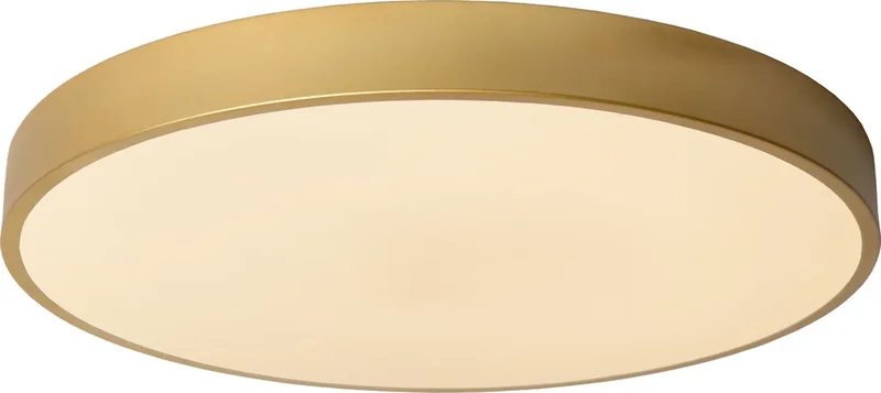 UNAR - Plafonnière (Plafondlamp) - Ø 49,5 cm - LED 3 StepDim (Memory) - 1x36W 2700K - Mat Goud / Messing fra Lucide i Mat Goud, Messing – produktbillede