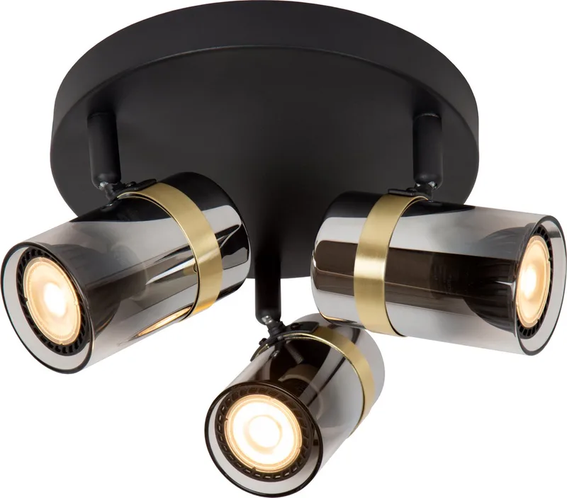 UPTON - Plafondspot (Plafondlamp) - 3xGU10 (MR16) by Lucide in Fumé – product photo
