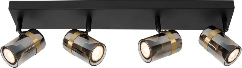 UPTON - Plafondspot (Plafondlamp) - 4xGU10 (MR16) van Lucide in Fumé – productfoto