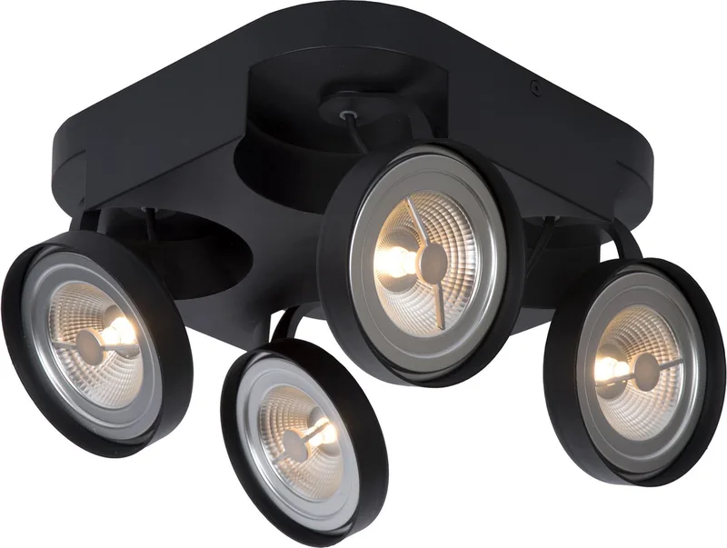 VERSUM AR111 - Plafondspot - LED Dimb. - AR111 - 4x10W 2700K de Lucide en Noir – photo produit