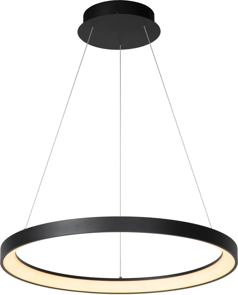 VIDAL - Hanglamp - Ø 58 cm - LED Dimbaar - 1x48W 2700K by Lucide in Black – product photo