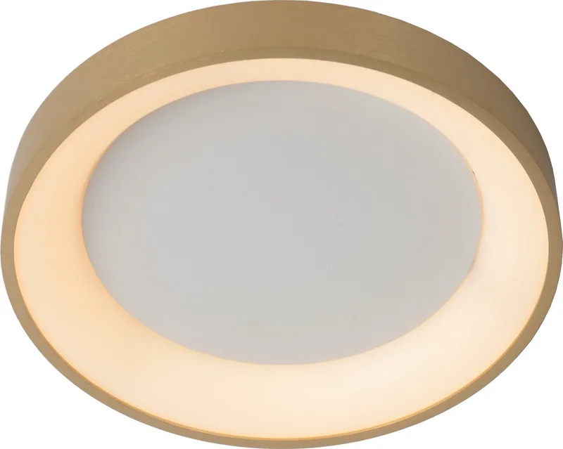 VIDAL - Plafonnière (Plafondlamp) - Ø 28 cm - LED Dimbaar - 1x20W 2700K - Mat Goud / Messing by Lucide in Mat Goud, Brass – product photo