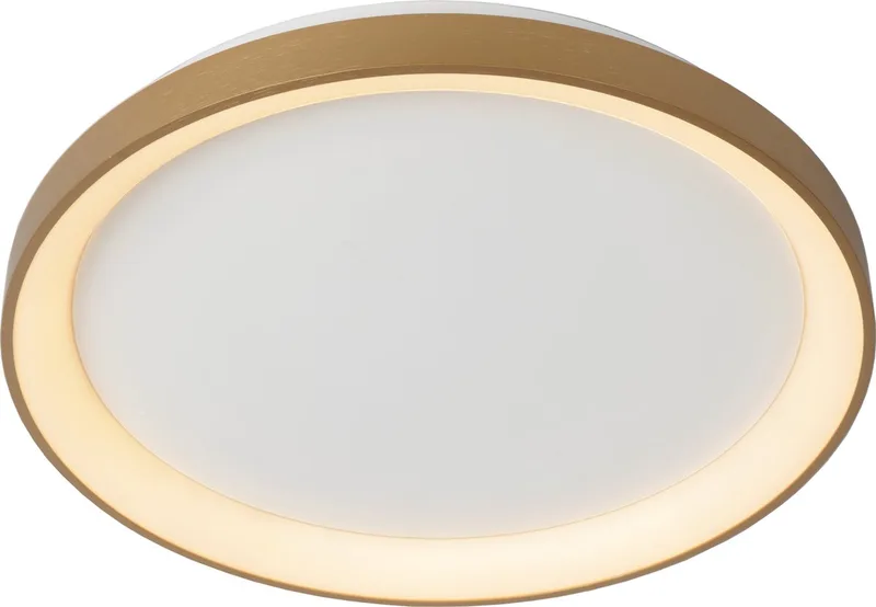Plafonnier LED Vidal, intensité ajustable de Lucide en Mat Goud, Laiton – photo produit