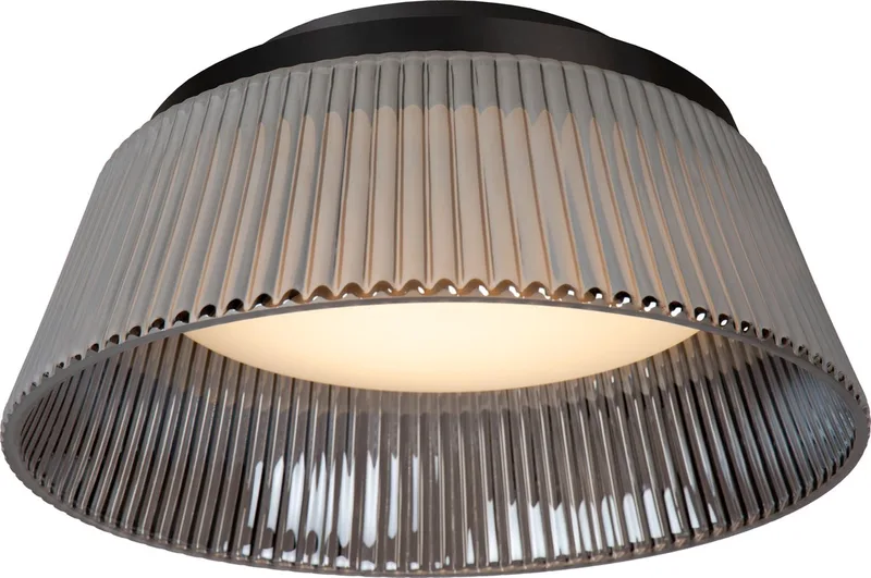 VIXI - Plafonnière (Plafondlamp) - Ø 35 cm - LED Dimbaar - 1x17,6W 2900K fra Lucide i Fumé – produktbillede