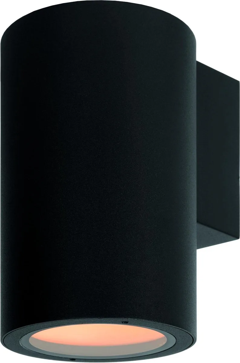 VOLANTIS - Wandspot / Wandlamp Binnen/Buiten - 1xE27 - IP54 von Lucide in Schwarz – Produktfoto
