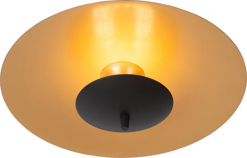 VULCAN - Plafonnière (Plafondlamp) - Ø 35 cm - LED Dimbaar - 1x9W 3000K by Lucide in Black – product photo