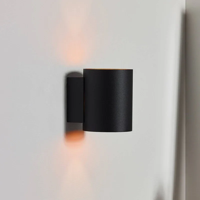 Wandlamp Xera, Ø 8 cm, downlight, aluminium fra Lucide i Sort – produktbillede