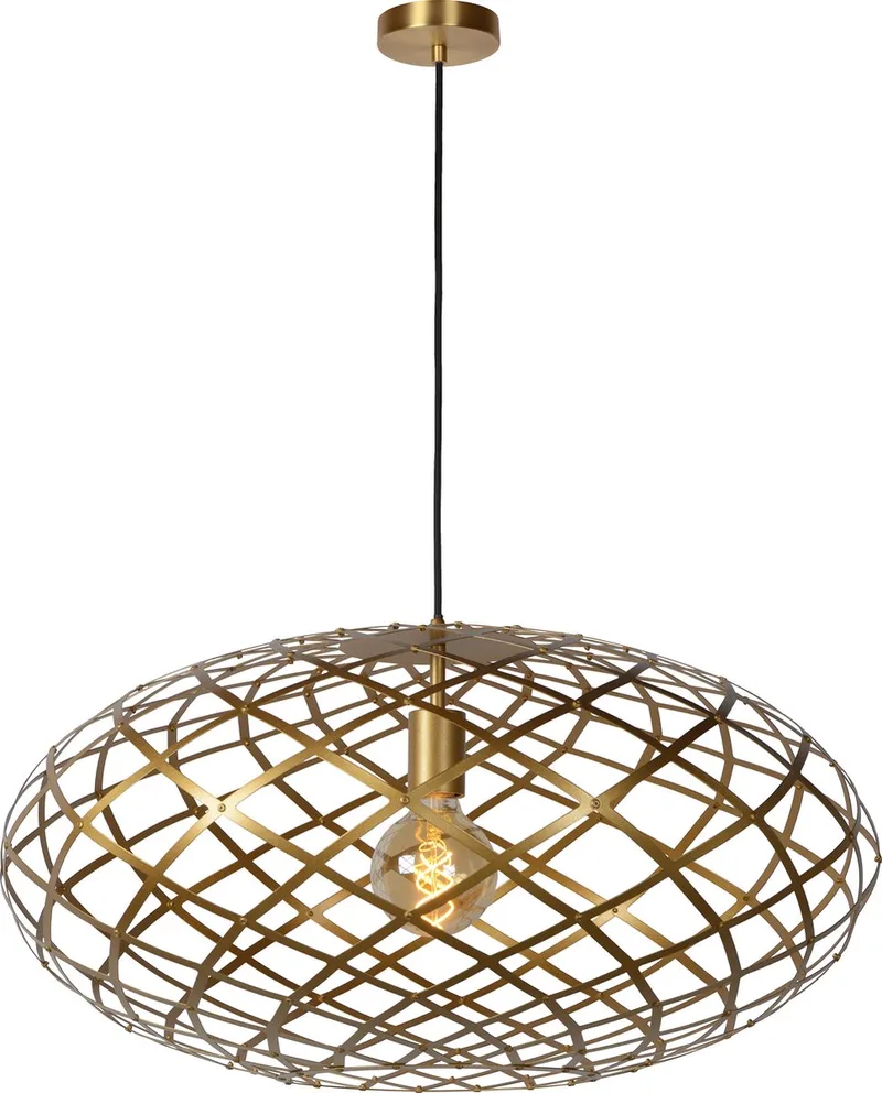 WOLFRAM - Hanglamp - Ø 65 cm - 1xE27 - Mat Goud / Messing von Lucide in Mat Goud, Messing – Produktfoto