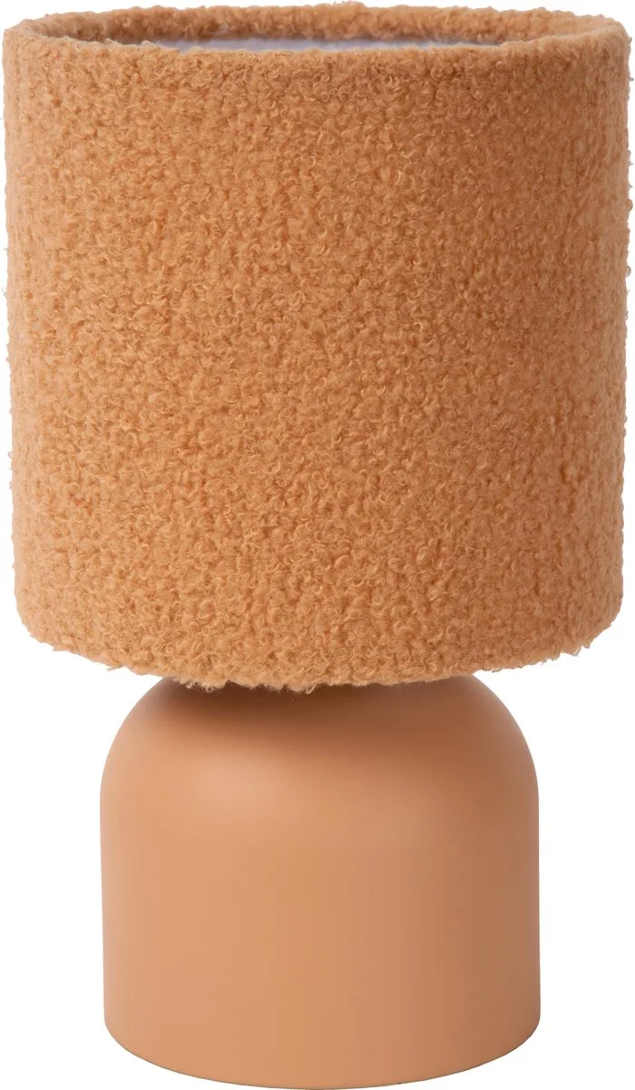 WOOLLY - Tafellamp - Ø 16 cm - 1xE14 - Japandi by Lucide in Okergeel – product photo