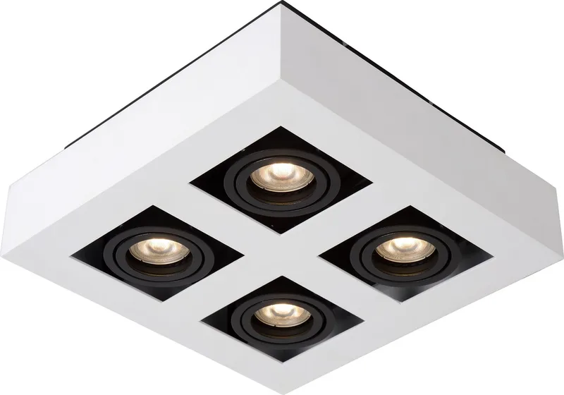 XIRAX - Plafondspot (Plafondlamp) - LED Dim to warm - GU10 (MR16) - 4x5W 2200K/3000K van Lucide in Wit – productfoto