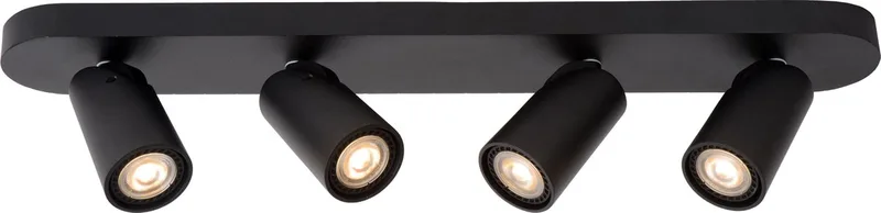 XYRUS - Plafondspot (Plafondlamp) - LED Dim to warm - GU10 - 4x5W 2200K/3000K fra Lucide i Sort – produktbillede