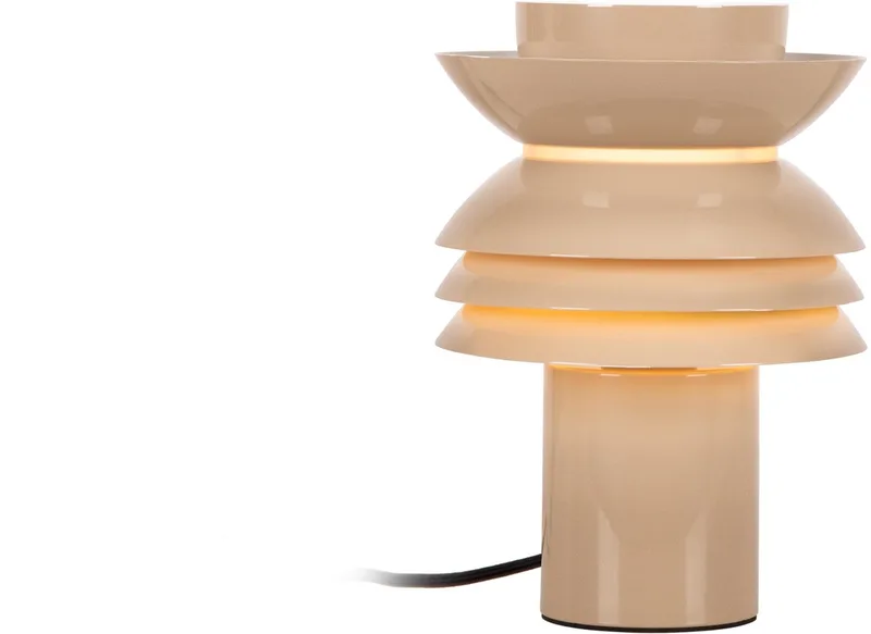 YINDRA - Tafellamp - Ø 17,5 cm - 1xE27 - Vibes fra Lucide i Taupe – produktbillede