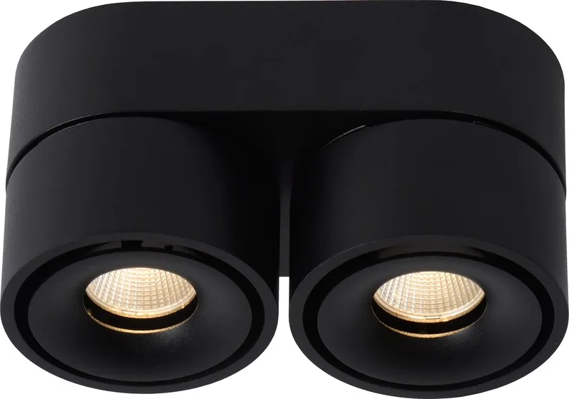 YUMIKO - Plafondspot (Plafondlamp) - LED Dimbaar - 2x10W 2700K fra Lucide i Sort – produktbillede
