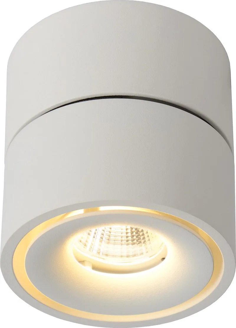 YUMIKO - Plafondspot (Plafondlamp) - Ø 7,8 cm - LED Dimbaar - 1x10W 2700K de Lucide en Blanc – photo produit