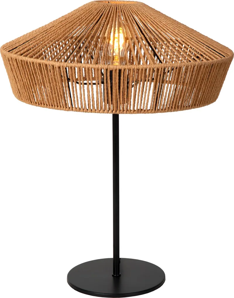 YUNKAI - Tafellamp - Ø 40 cm - 1xE27 - Japandi de Lucide en Naturel – photo produit