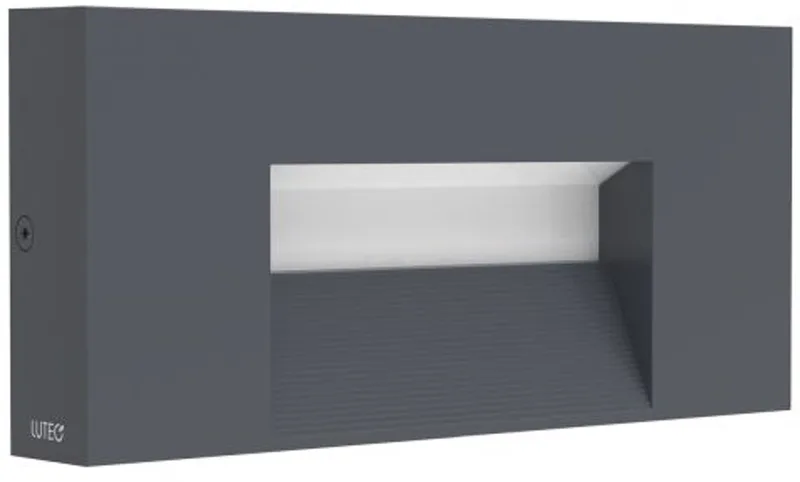 Arteo - opstaplamp voor buiten - premium aluminium - 2700/3200/4000K - 750 lumen - IP65 weersbestendig de Lutec en Zwart Grijs – photo produit