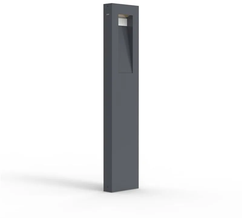 Arteo - paallamp voor buiten - premium aluminium - 2700/3200/4000K - 800 lumen - IP65 weersbestendig de Lutec en Zwart Grijs – photo produit